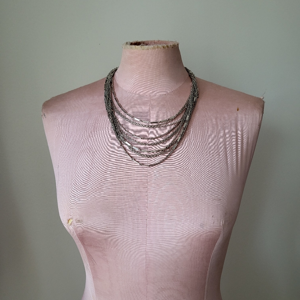 Vintage Sarah Coventry CHIFFON Multi Strand Necklace